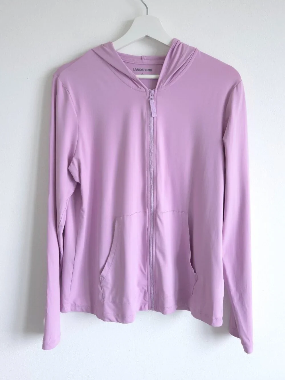 Lands' End SunShade UPF 50 Hooded Zip Front Rash Guard - Picture 8 of 9